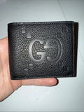 Gucci Jumbo GG Black Italian Leather Bi-Fold Wallet – New Authentic Designer Wallet | 70% OFF + Free 3–5 Day USA Shipping